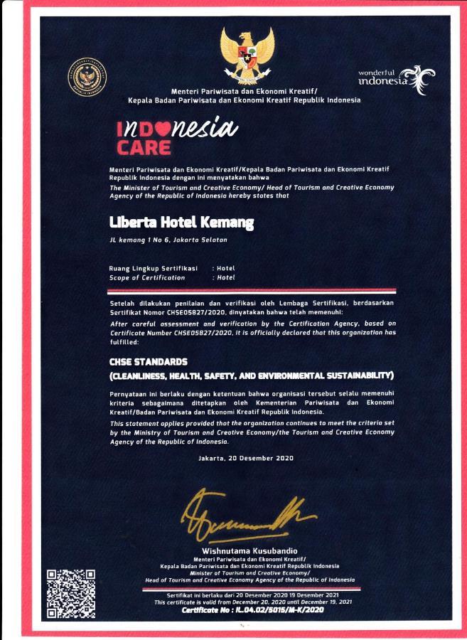 Liberta Hotel Kemang Jakarta Eksteriør billede