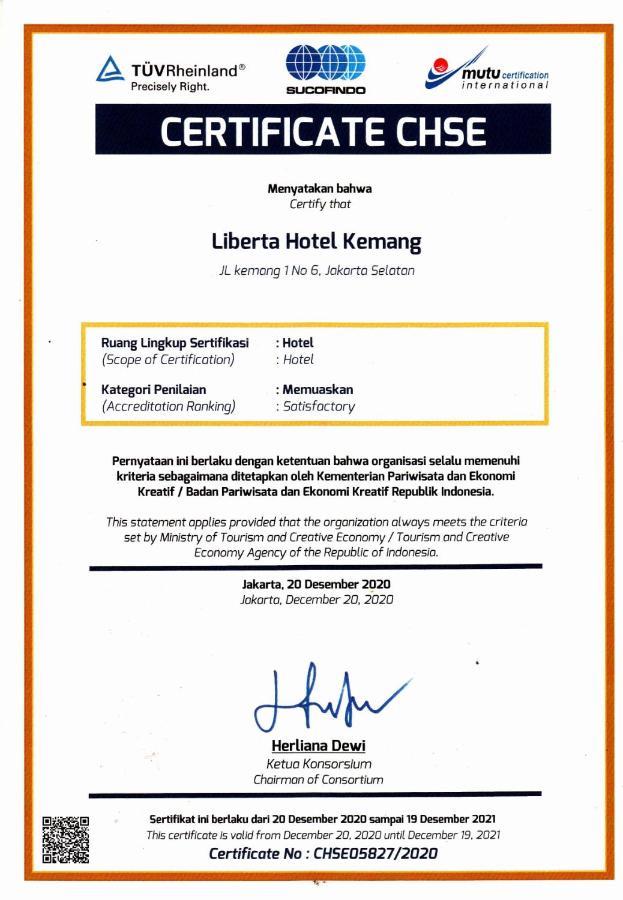 Liberta Hotel Kemang Jakarta Eksteriør billede